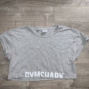 Gymshark Grey Fraction Crop Top